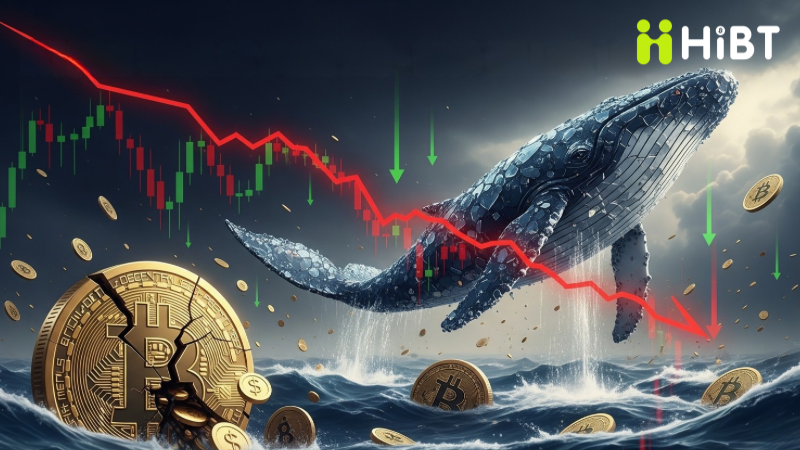 Cá voi Bitcoin bán tháo, gần 560 triệu USD bị thanh lý trong vài giờ-Hibt