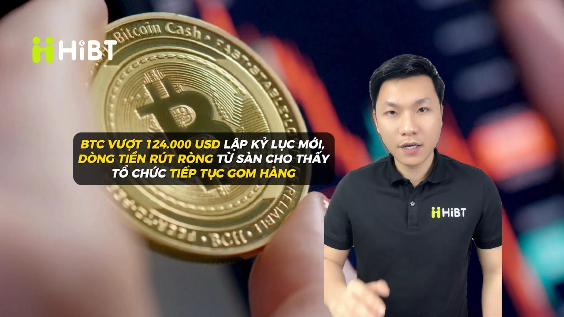 Bitcoin vượt 124,000 USD – Tổ chức tiếp tục gom hàng-Hibt