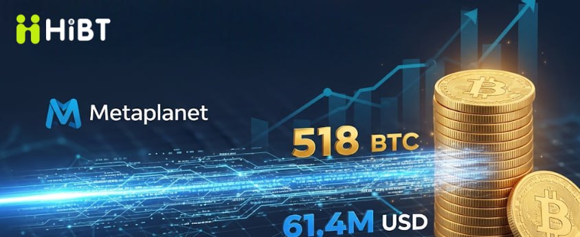 Metaplanet Mua Thêm 518 BTC Trị Giá Gần 62 Triệu USD: Lợi Nhuận Tăng 17% và Vị Thế Thứ 5 Trên Thị Trường Bitcoin