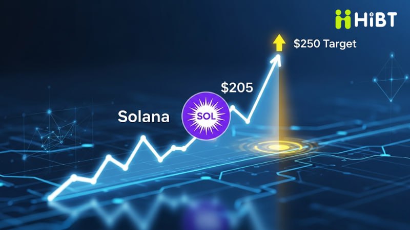 Solana (SOL) Đạt Mốc $205: Tăng Trưởng Mạnh Mẽ và Tiềm Năng Tiến Tới $250