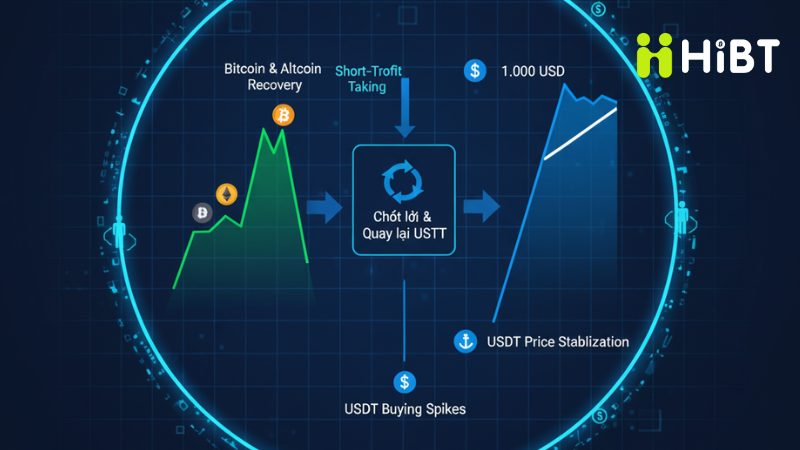 Vì sao tỷ giá USDT biến động mạnh nhưng nhanh chóng hồi phục?