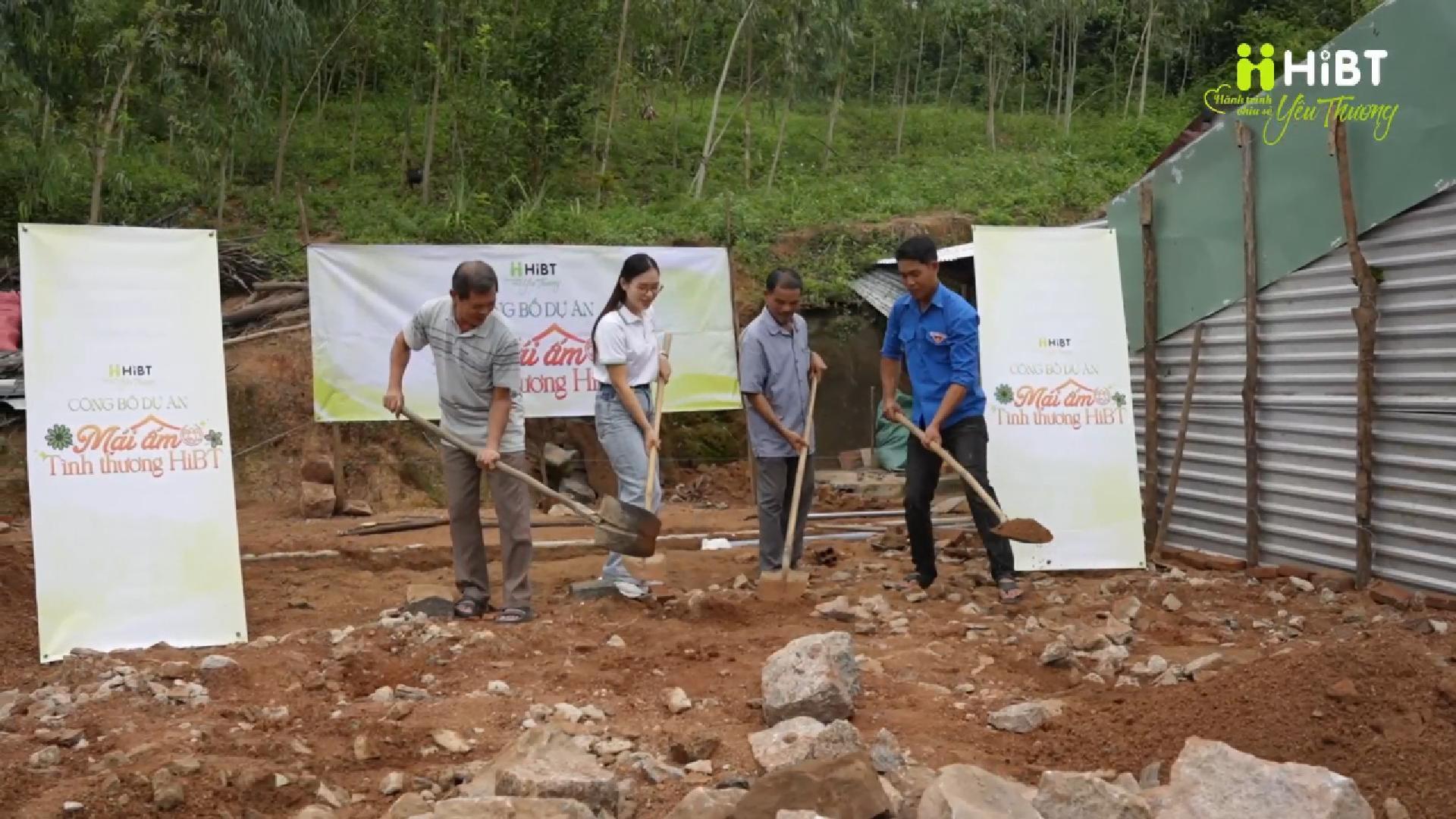 HiBT Khởi công mái ấm tình thương cho cụ Phượng-Hibt