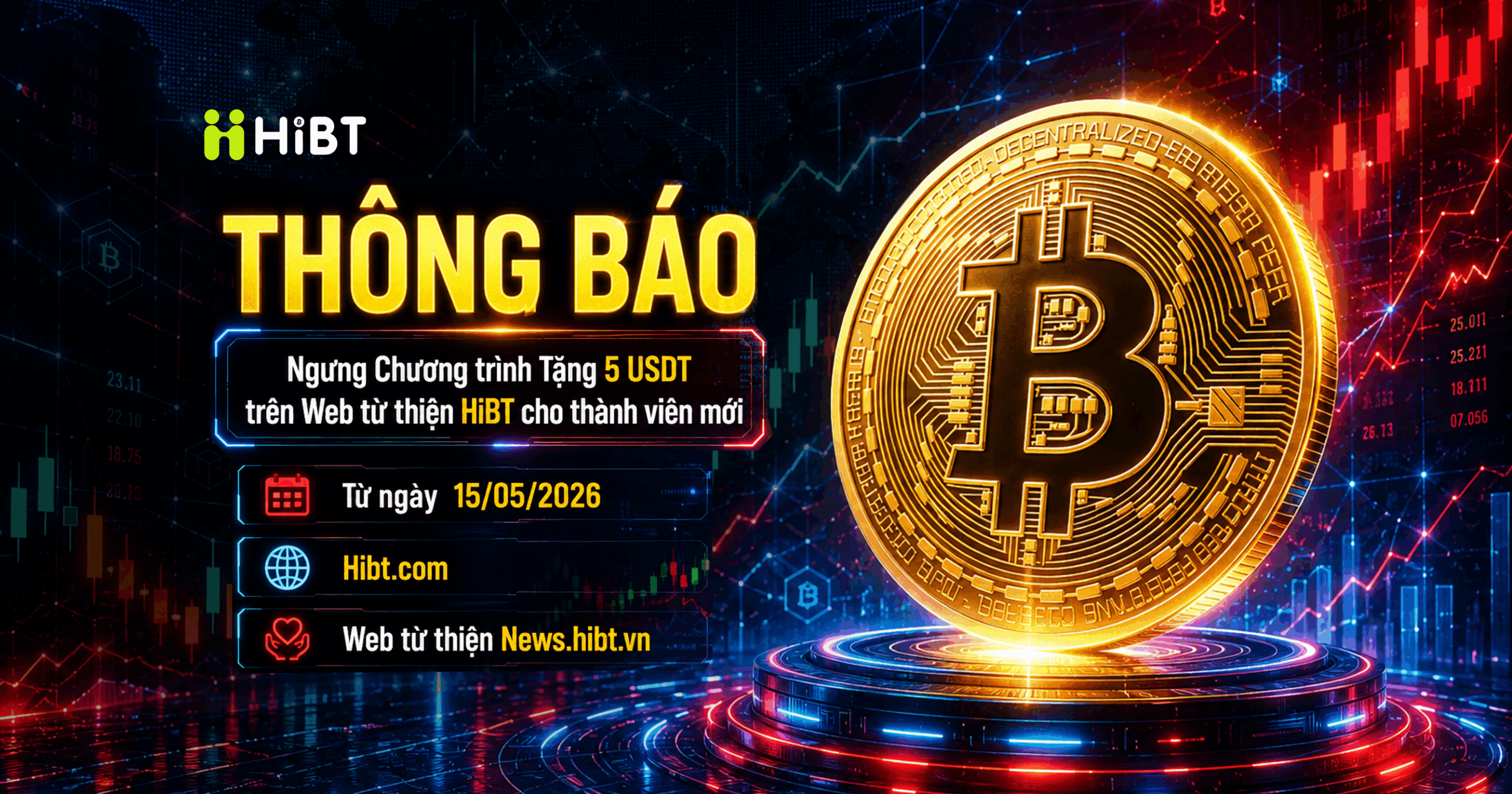 THÔNG BÁO Ngưng Tặng 5U cho Tân Binh trên Web từ thiện-Hibt